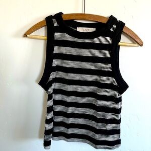 LOFT XSPetite ribbed crop top